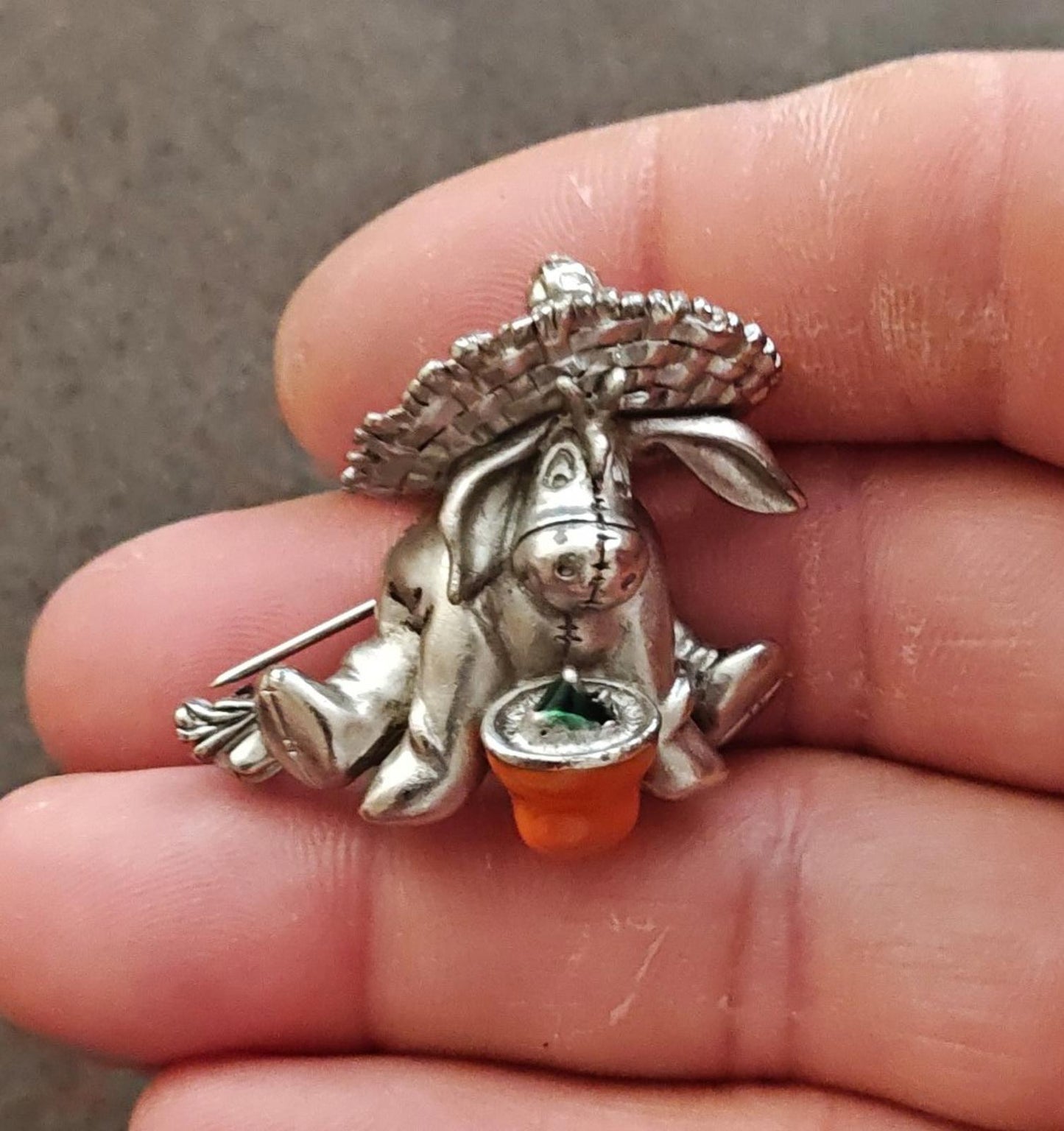 2000 Disney Eeyore Pewter Enamel Pin
