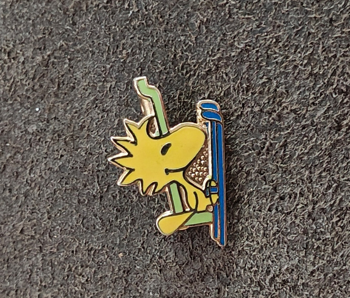 1970s Peanuts Woodstock Riding a Ski Lift
