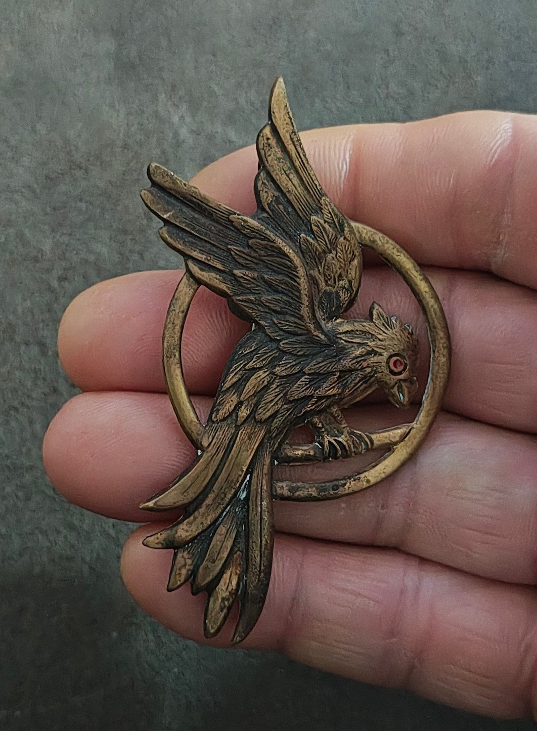 Hunger Games Mockingjay Bronze Tone Pin~ FROM THE HUNGER GAMES SERIES