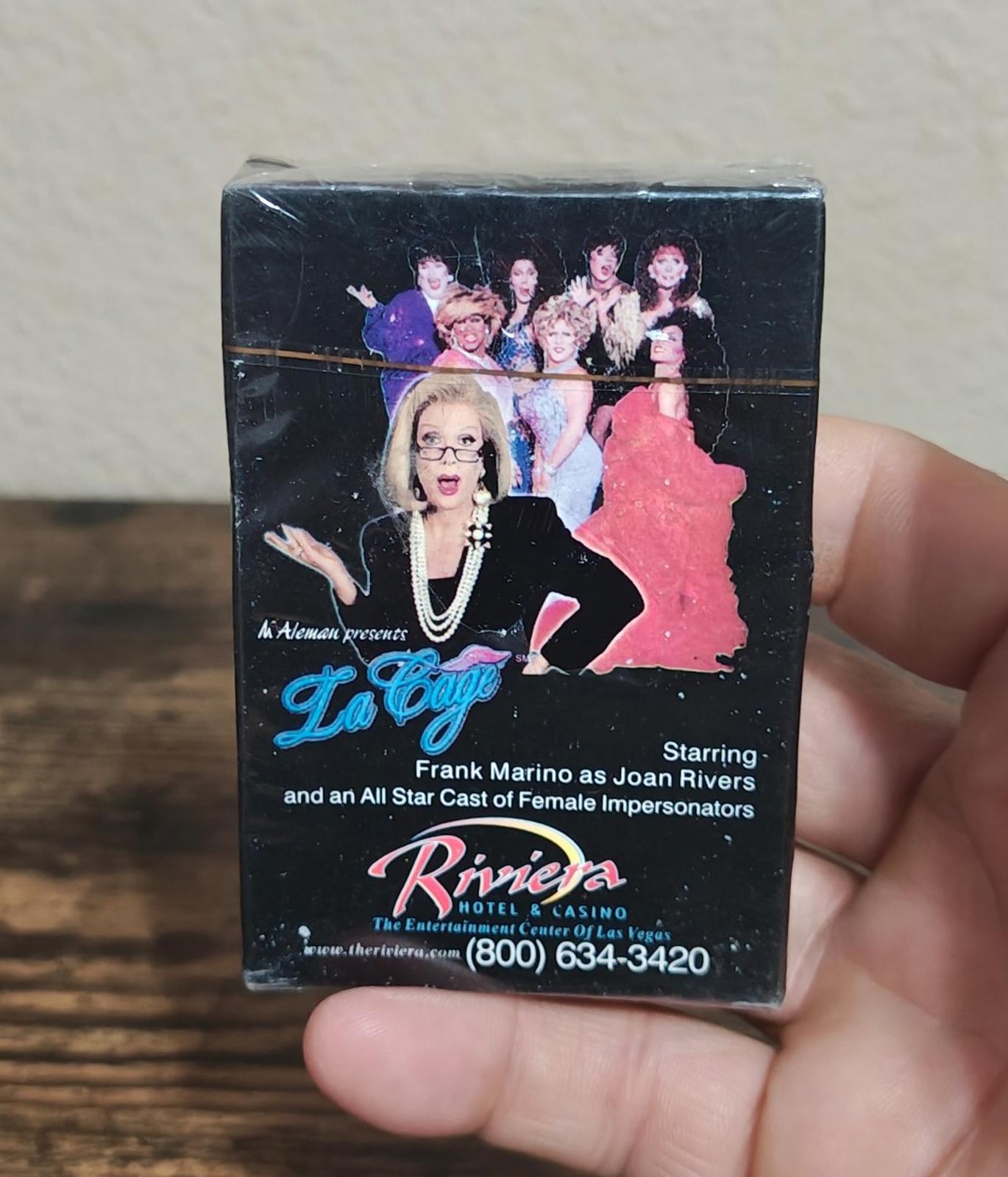 1990s Riviera Casino Las Vegas La Cage Playing Cards New Sealed