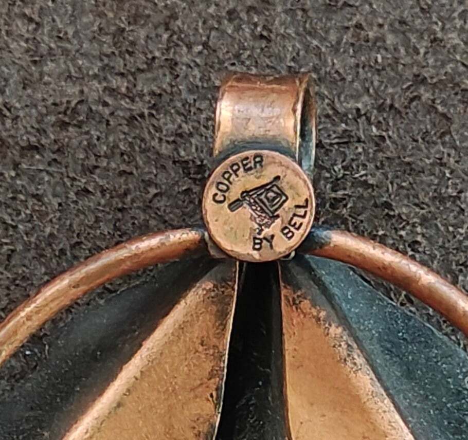 1950s/60s "Copper by Bell" Copper Leaf Pendant - Trinketmania-LV
