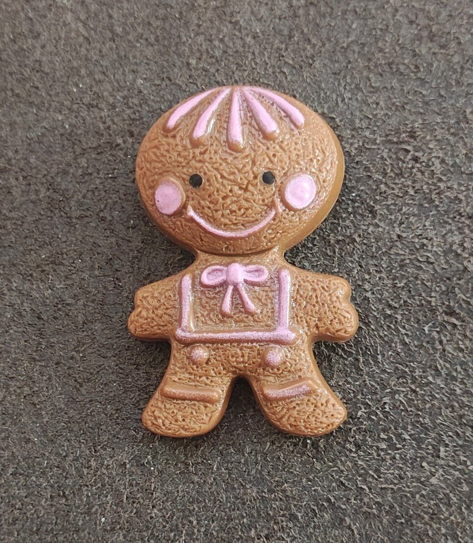 1972 Avon Gingerbread Man Pin Pal Fragrance Glacé Brooch Pin - Trinketmania-LV