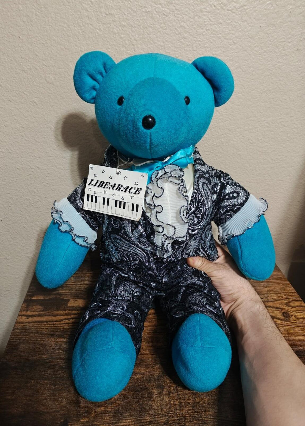 1985 North American Bear Company Rare Retired"Libearace" Teddy Bear Plush - Trinketmania-LV