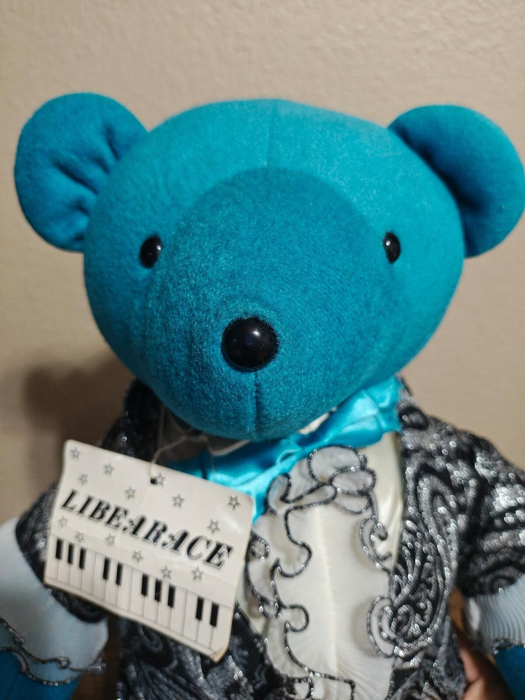 1985 North American Bear Company Rare Retired"Libearace" Teddy Bear Plush - Trinketmania-LV