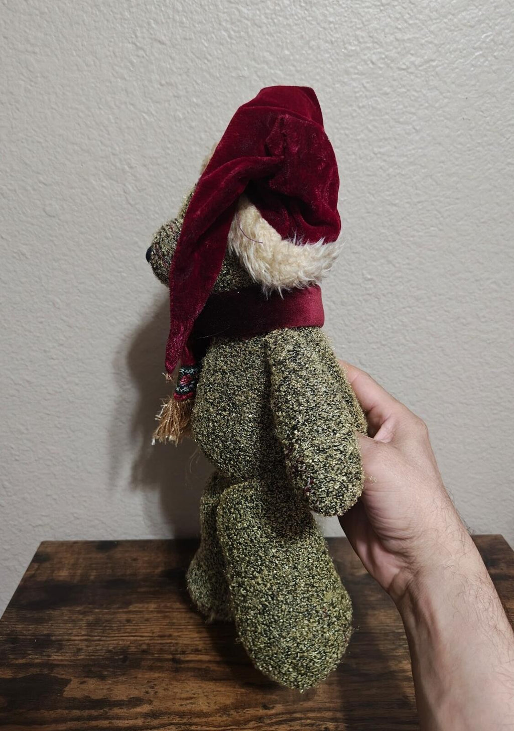 1990s Russ Berrie "Shimmers" Holiday Teddy Bear Plush - Trinketmania-LV