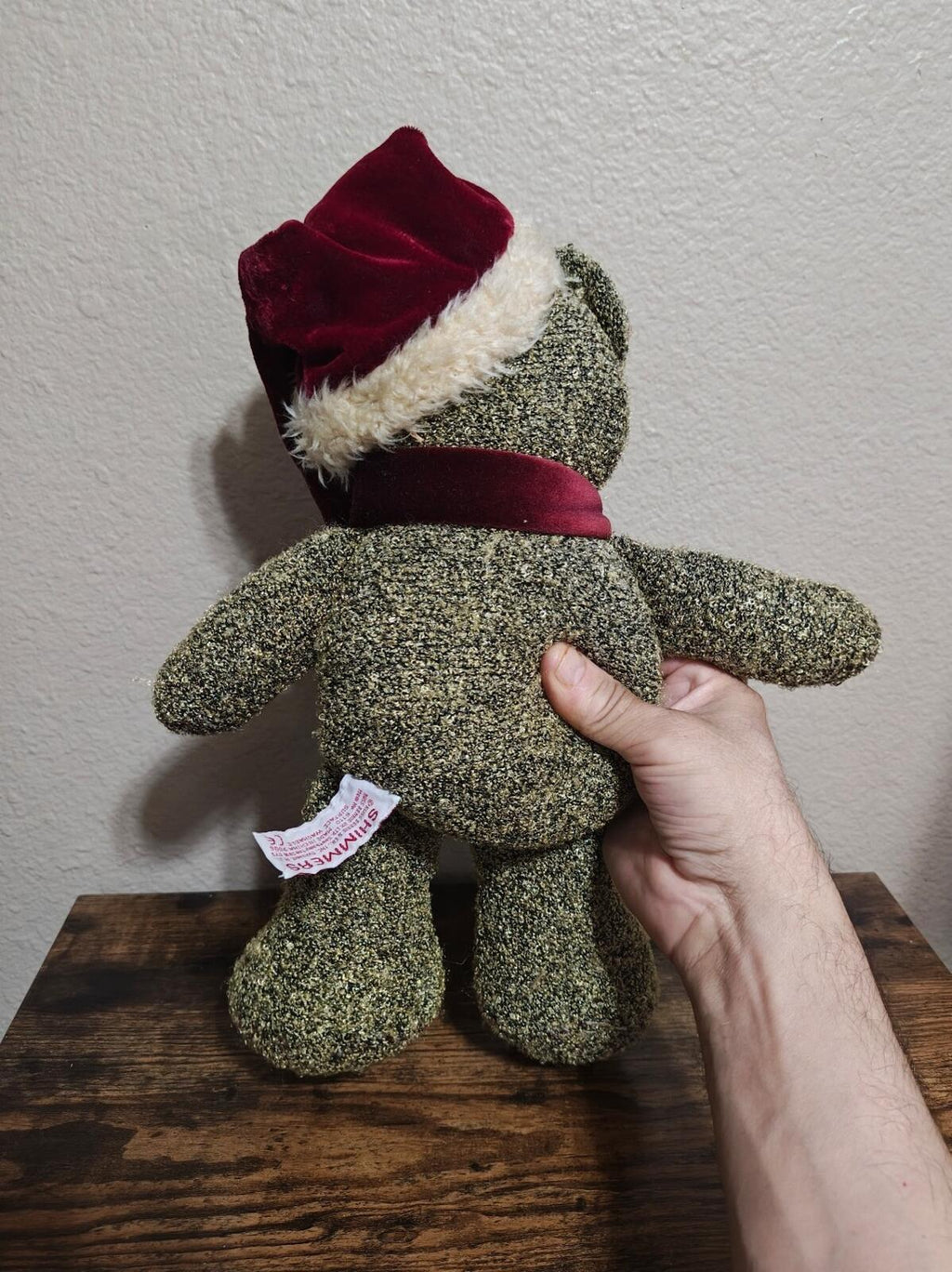 1990s Russ Berrie "Shimmers" Holiday Teddy Bear Plush - Trinketmania-LV