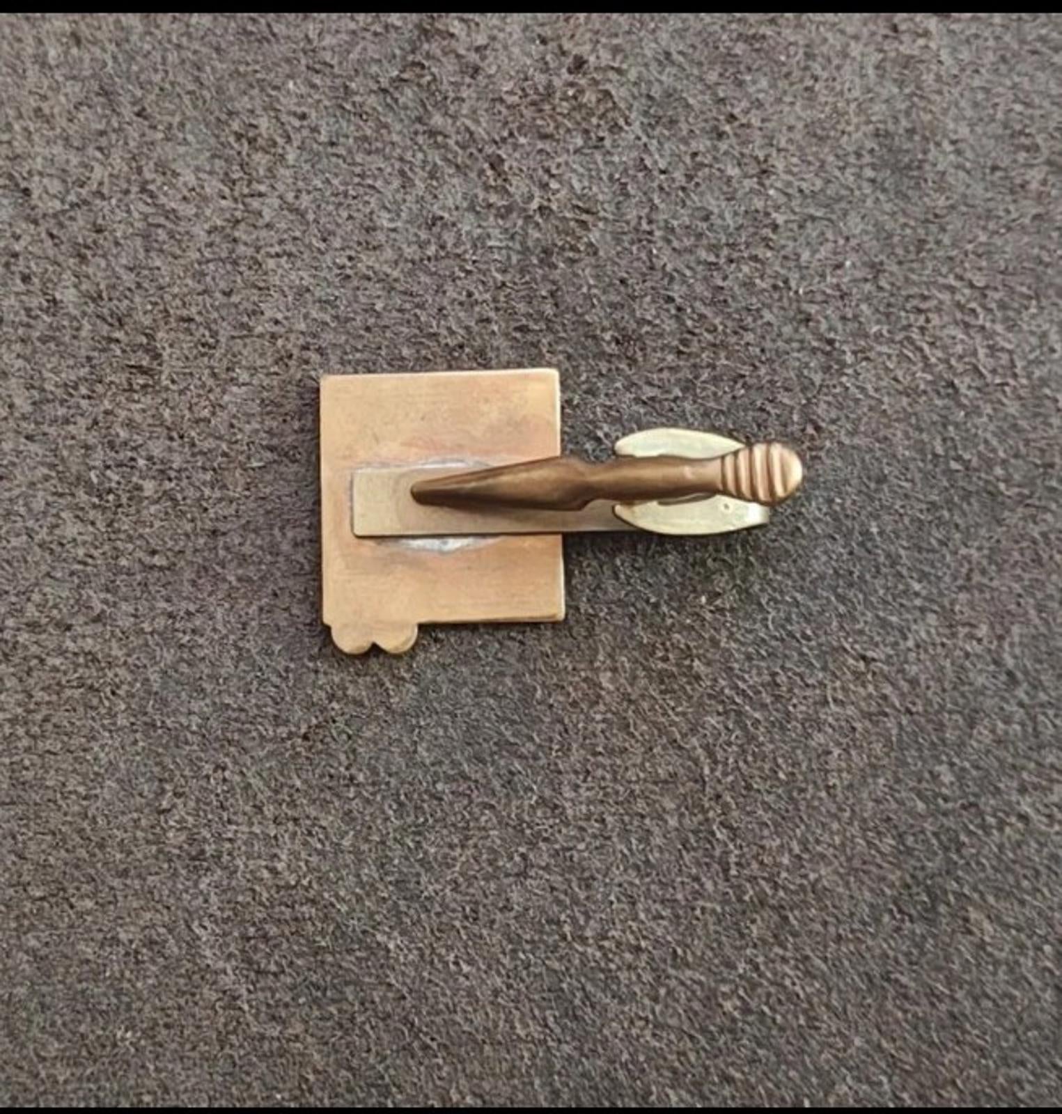 1968 Heavy Brass Nixon Presidential Campaign Tie Clip