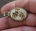 1960s Gold Tone Antique Car Tie Bar/Tie Clip