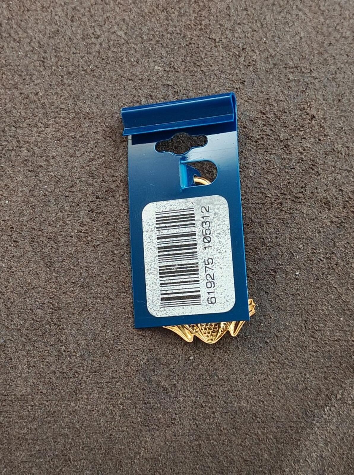 1990s Brass Textured Frog Shoe Charm/Charm