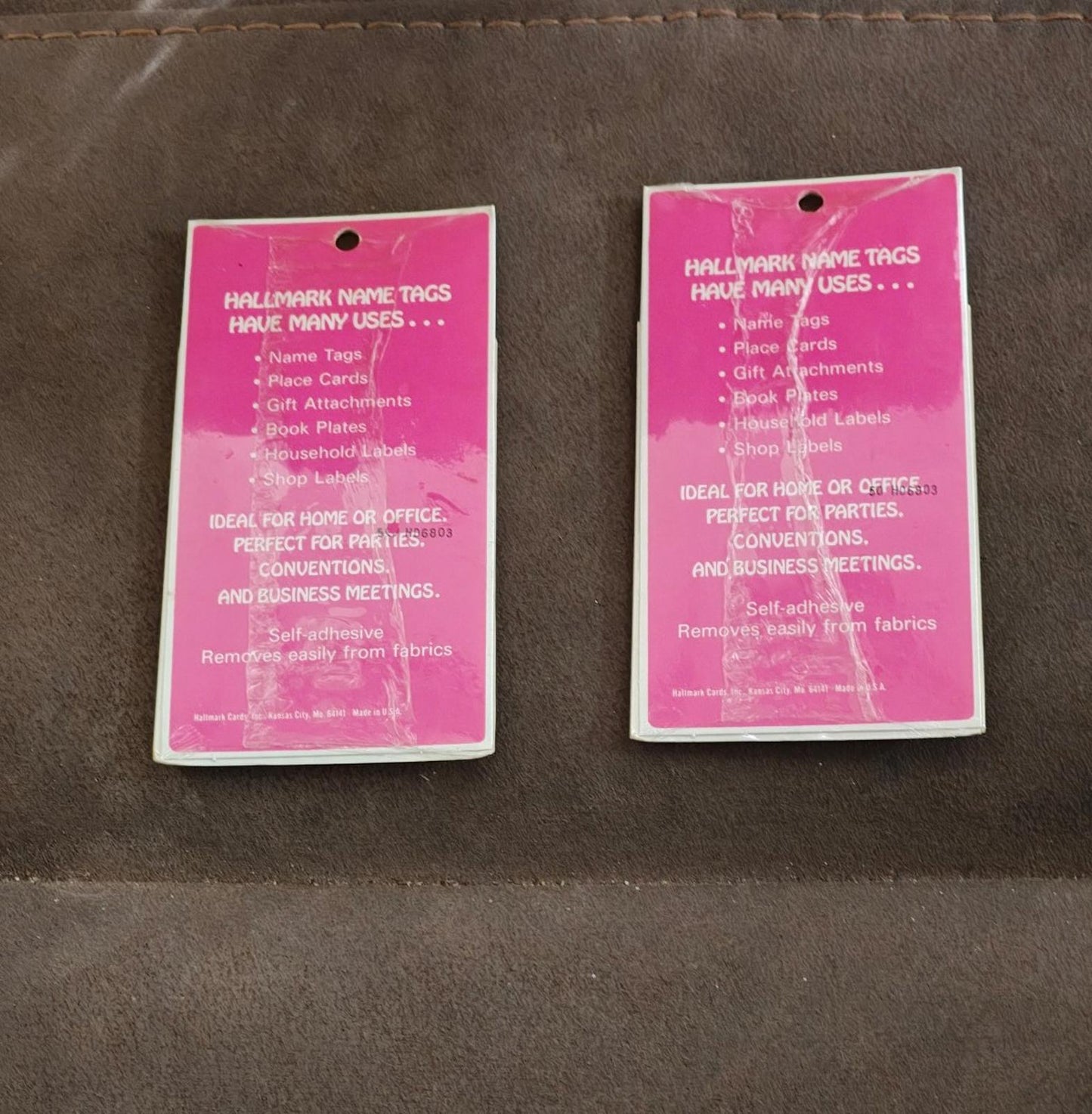 1980s Set of 2 Hallmark Cheers and Bottoms Up Owl Name tags