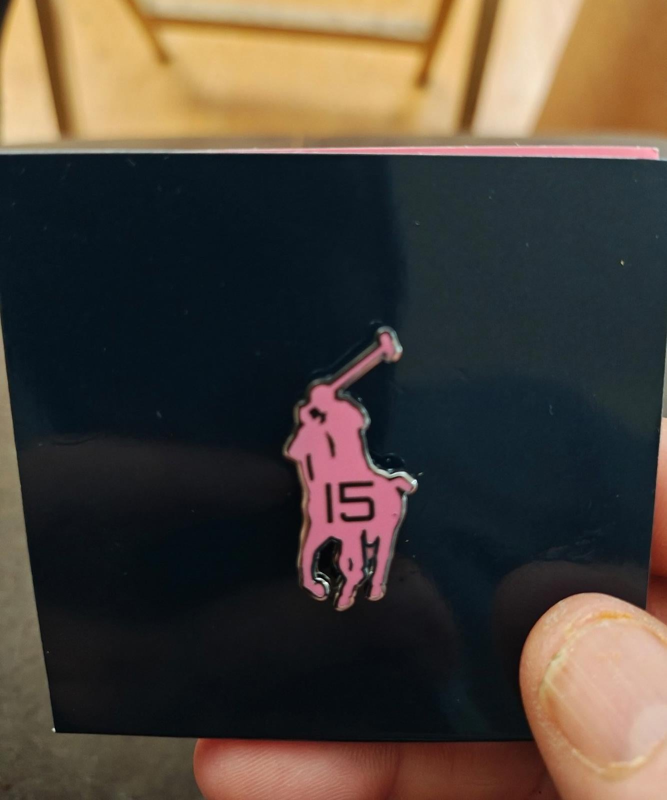 Collectible Limited Edition Ralph Lauren Pink Pony Pin New On Card.