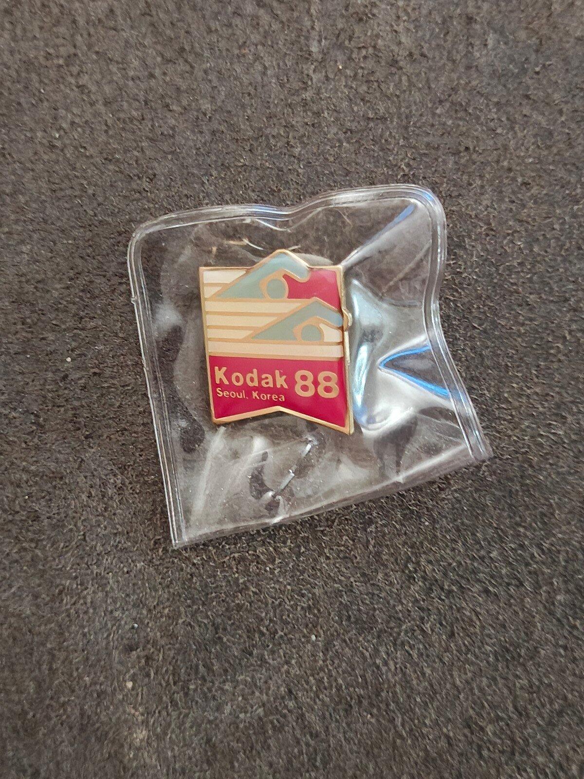 Kodak 1988 Seoul Summer Olympics Gold Tone  Enamel Pin