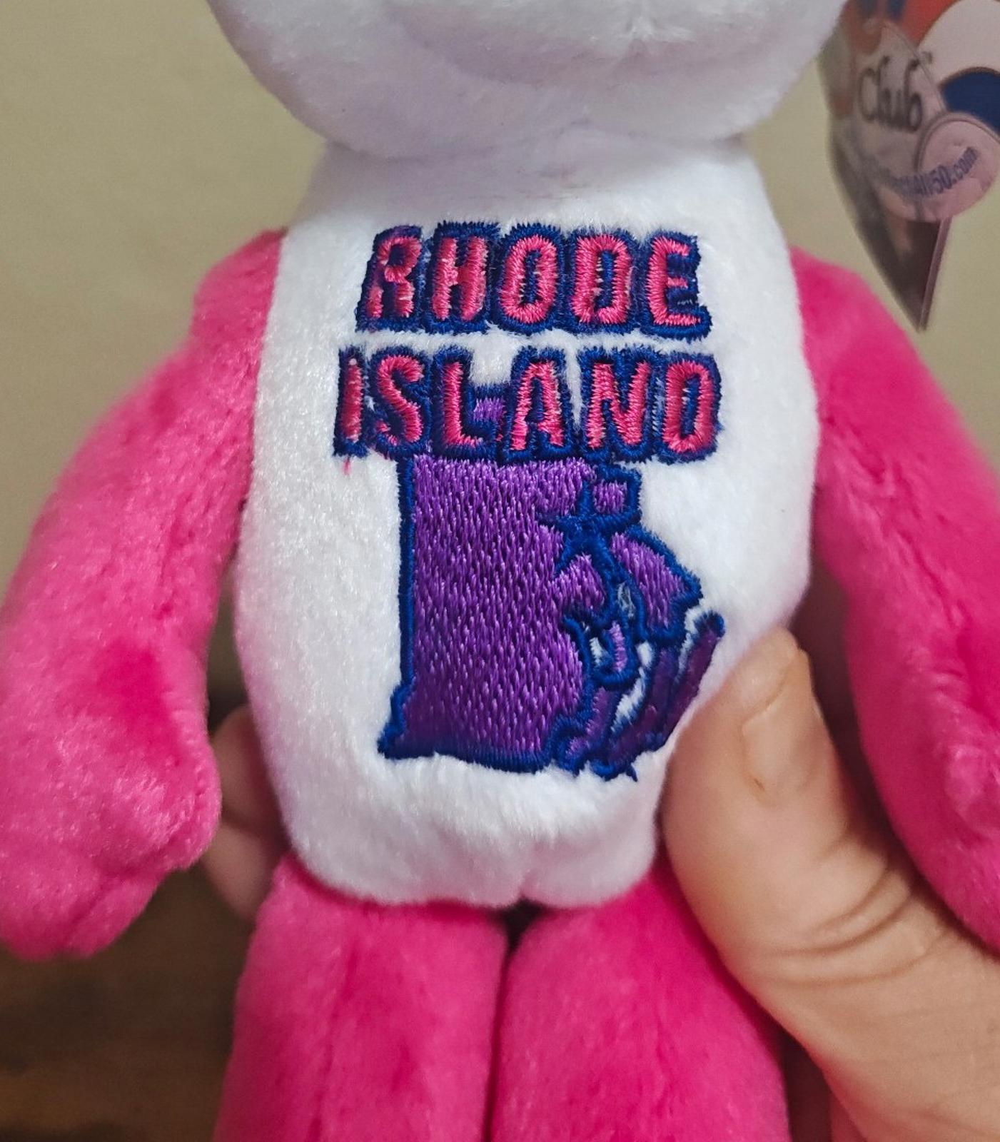 2001 Limited Treasures Rhode Island State Quarter Bear Collectible Plush NWT