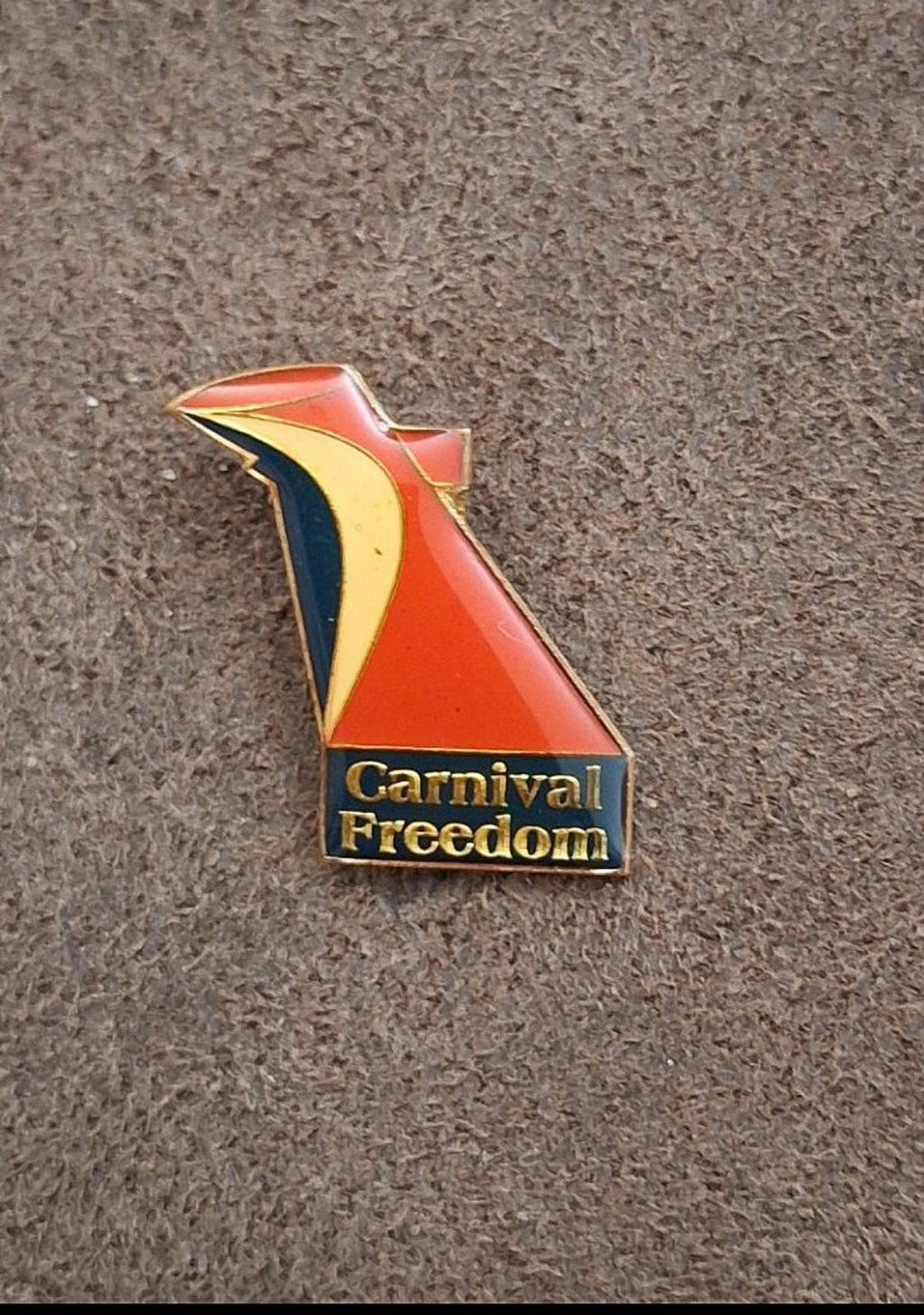 1990s Carnival Freedom Cruise Lines Ship Guest VIP Enamel Pin