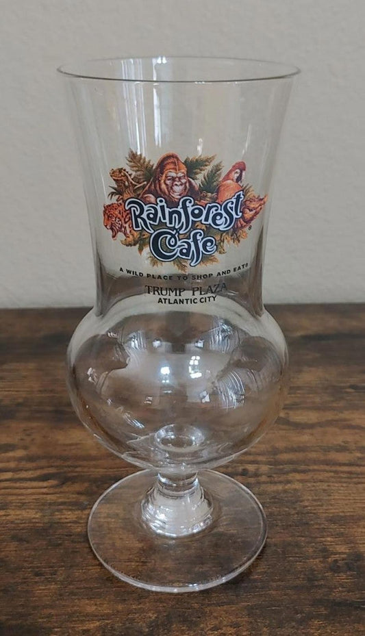 Cool Vintage Rainforest Cafe Atlantic City Trump Plaza Glass