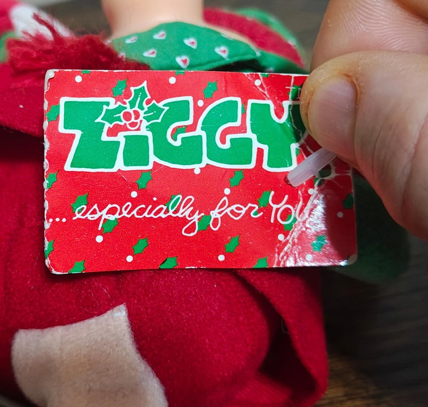 1991 Vintage "Joy To You" 7" Christmas Ziggy Plush