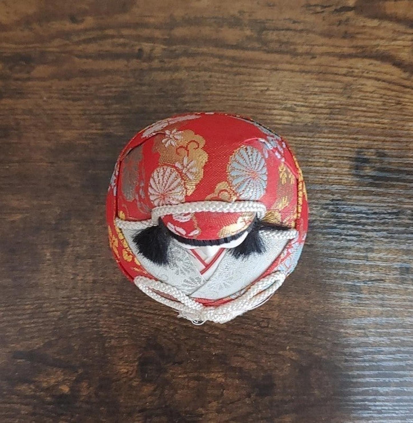 1980's Vintage Japanese Traditional Hime Daruma Doll