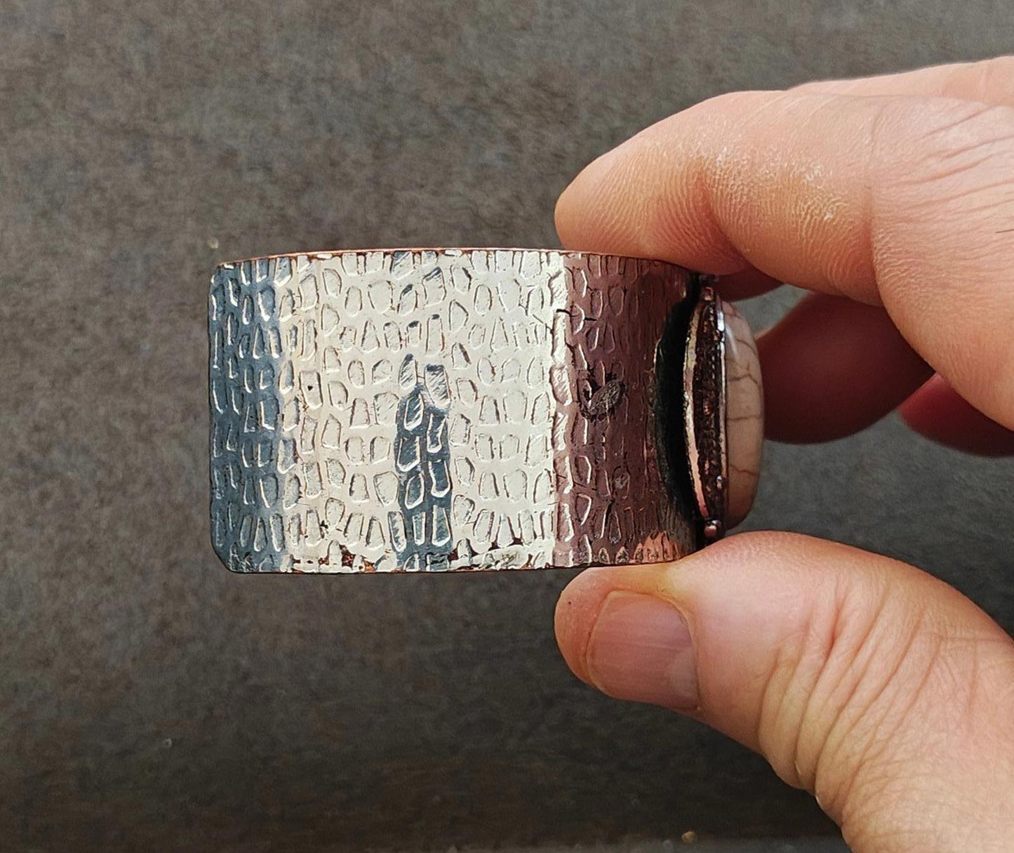Southwestern Style Hammered Silver Cuff Bracelet