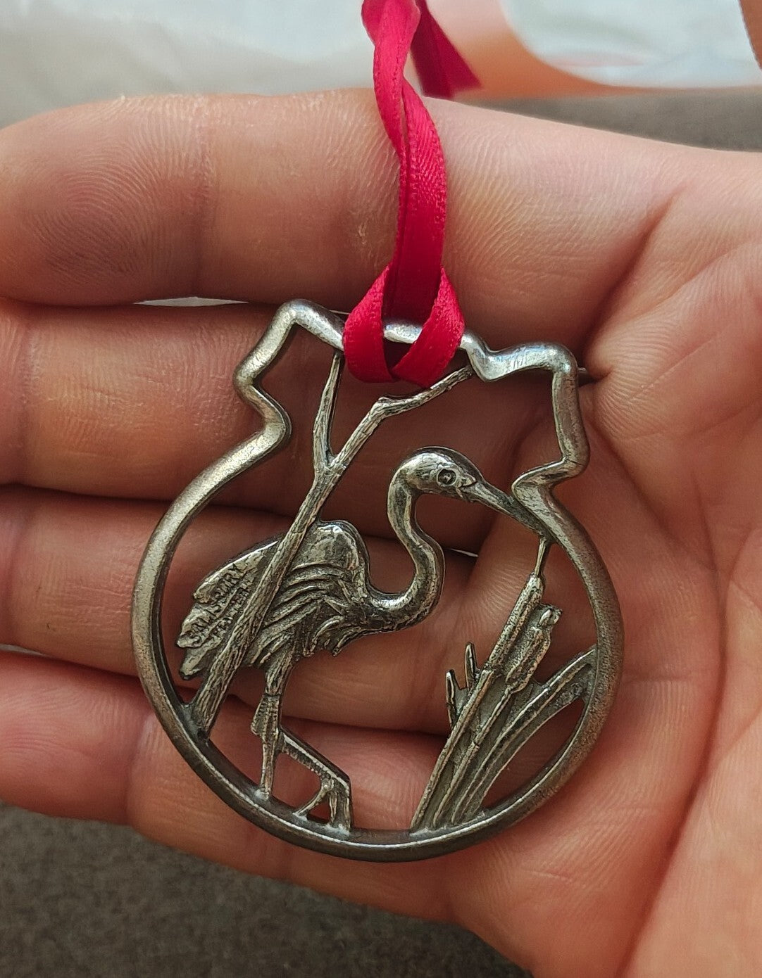 Salisbury Pewter Traditional Blue Heron Hanging Ornament