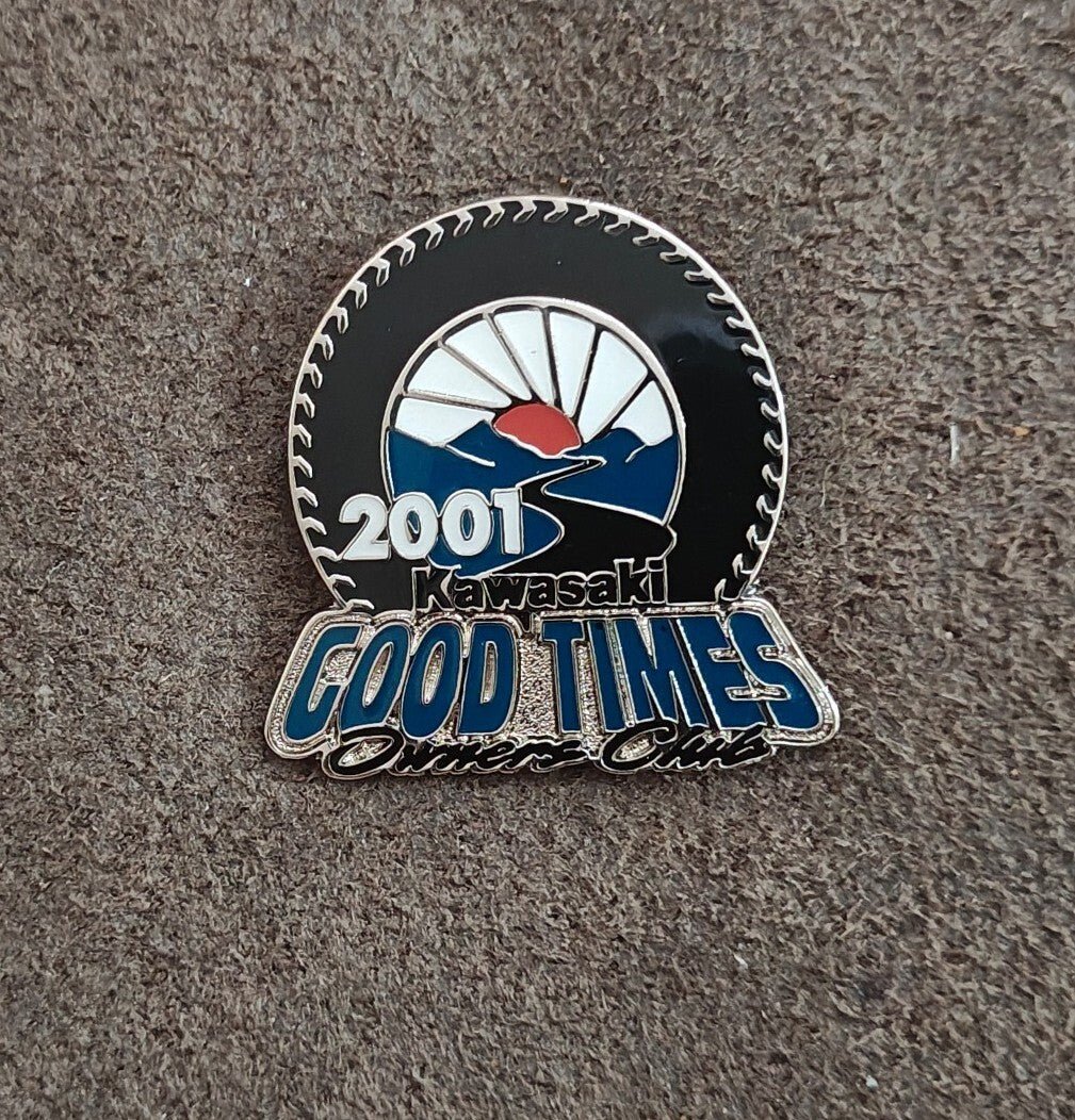 2001 Kawasaki Good Times Owners Club Pin - Trinketmania-LV
