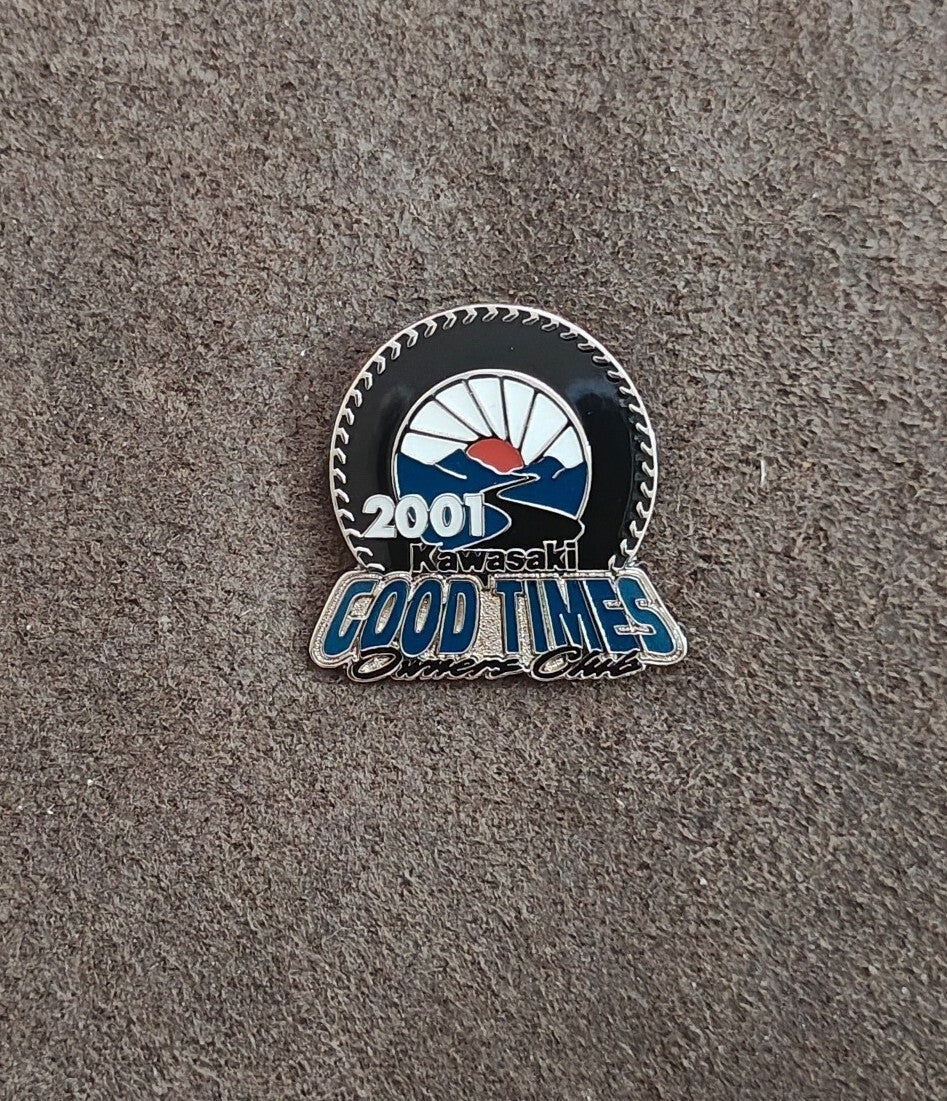 2001 Kawasaki Good Times Owners Club Pin - Trinketmania-LV
