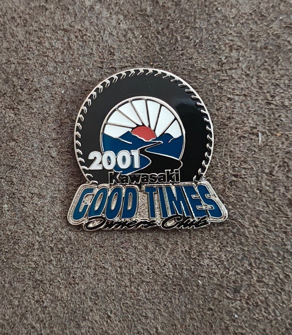 2001 Kawasaki Good Times Owners Club Pin - Trinketmania-LV