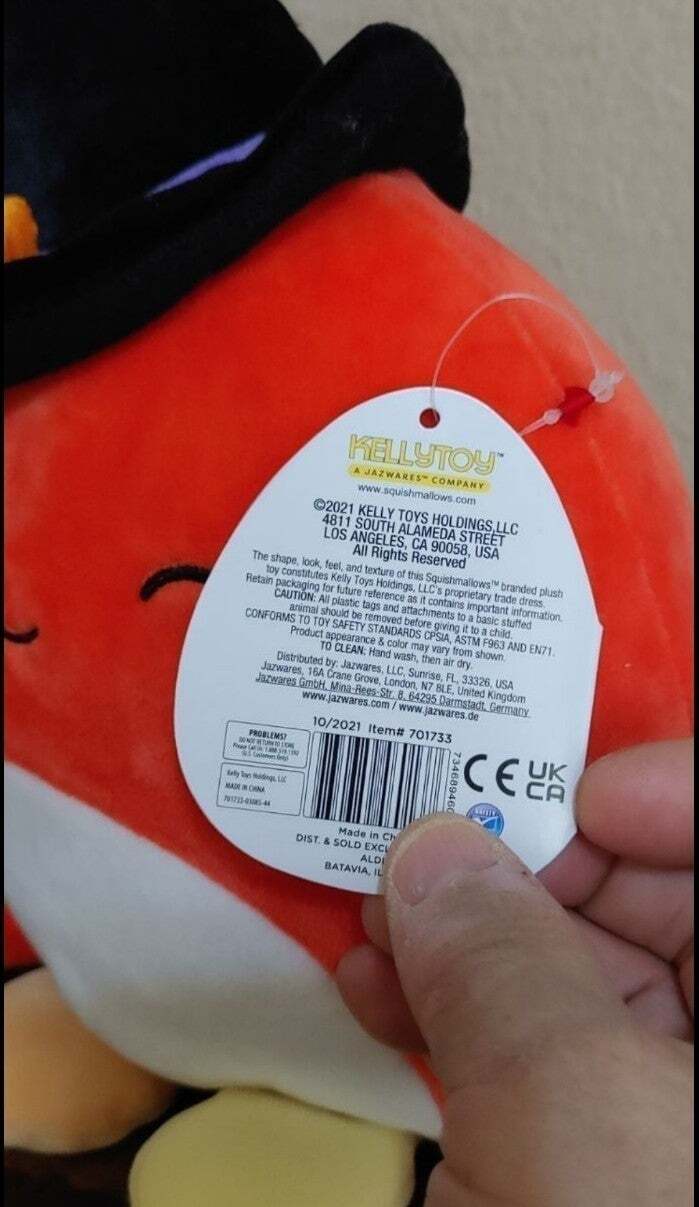 2021 Squishmallow Detra the Witch Octopus Halloween Squad - Trinketmania