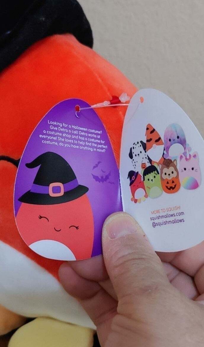 2021 Squishmallow Detra the Witch Octopus Halloween Squad - Trinketmania