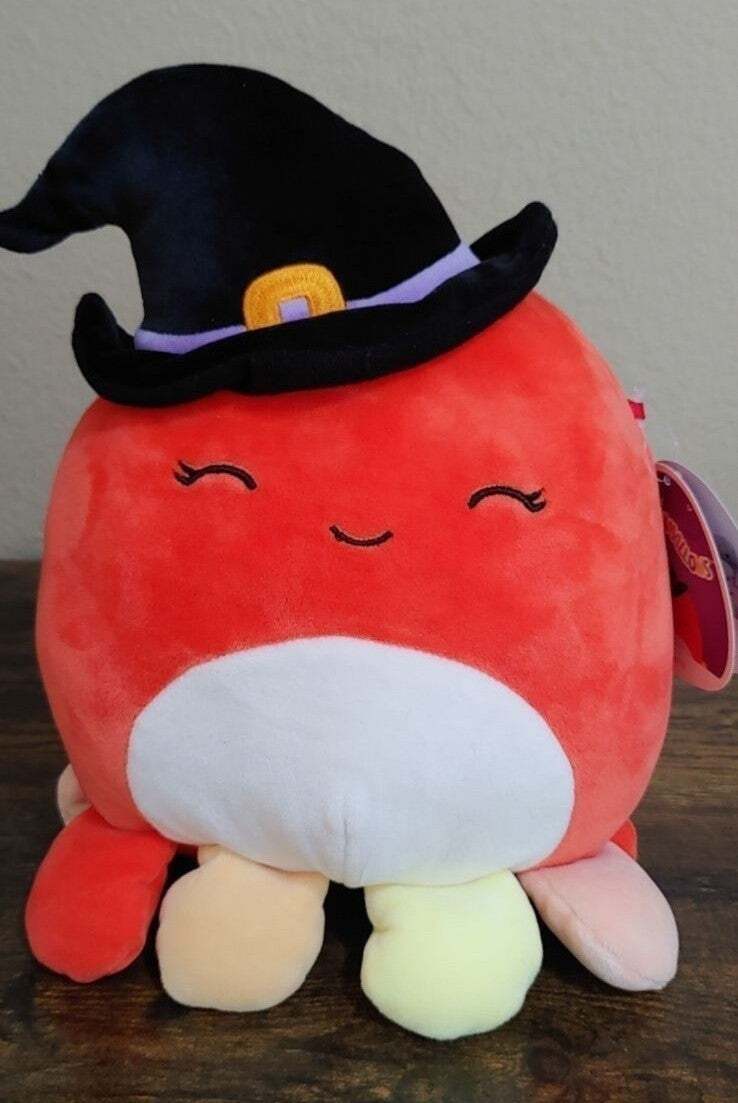 2021 Squishmallow Detra the Witch Octopus Halloween Squad - Trinketmania