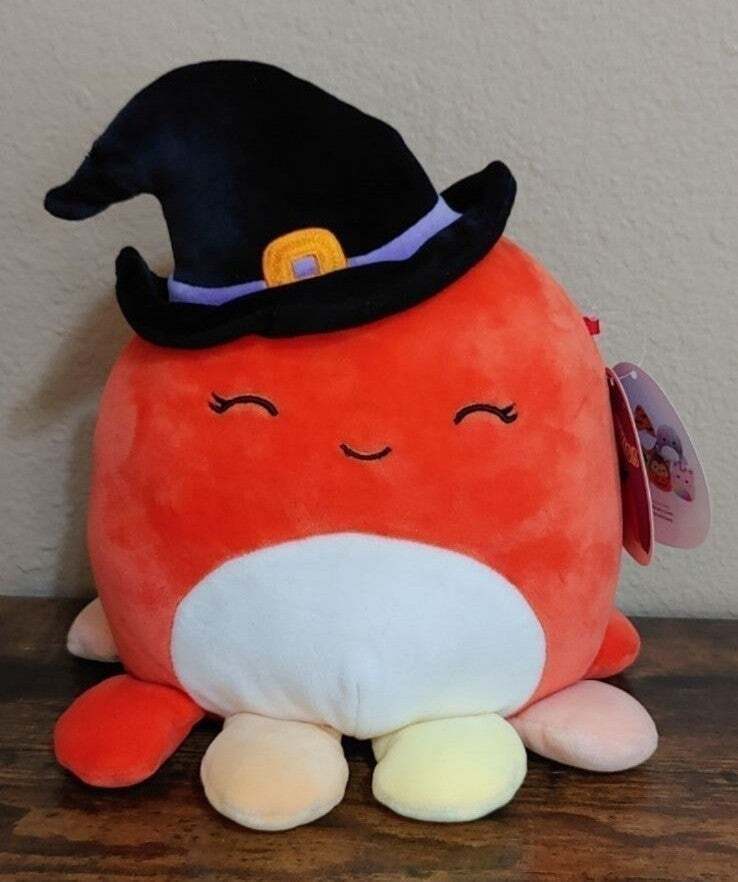 2021 Squishmallow Detra the Witch Octopus Halloween Squad - Trinketmania