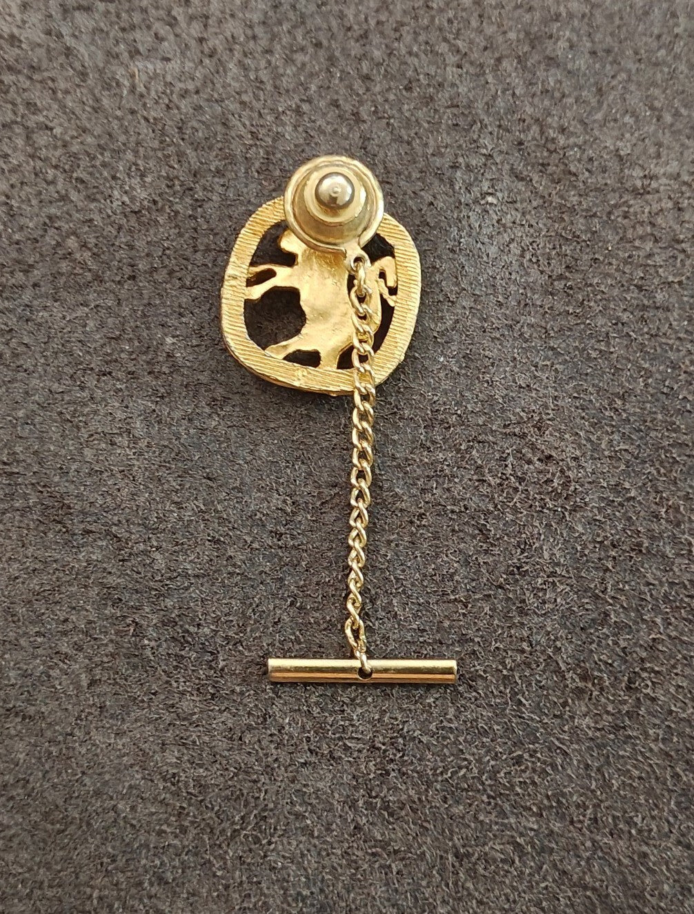 1960s/70s Gold Tone Taurus The Bull Zodiac Tie Tac/Lapel Pin