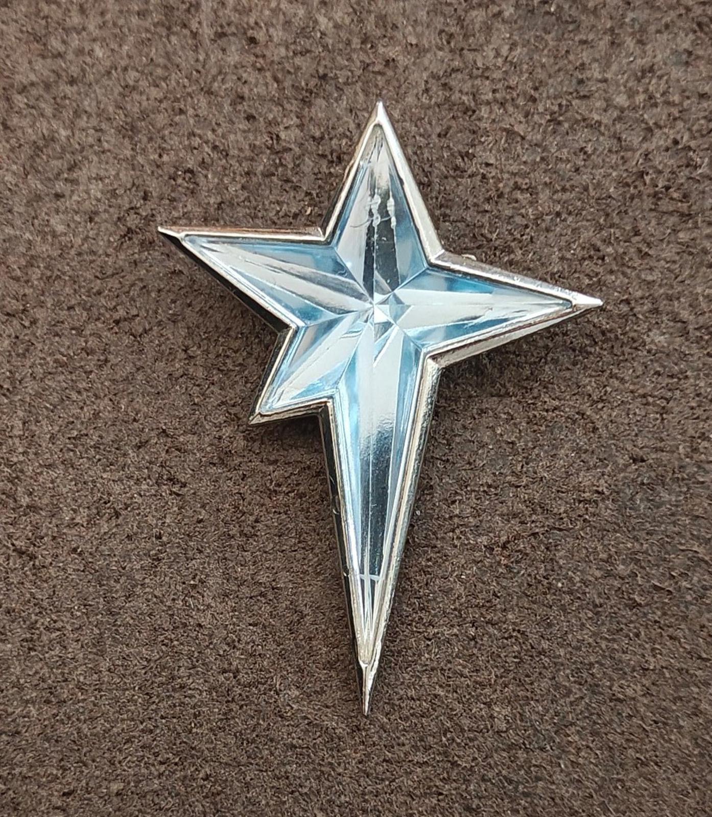 1990s Signed Thierry Mugler "Angel" Star Brooch.