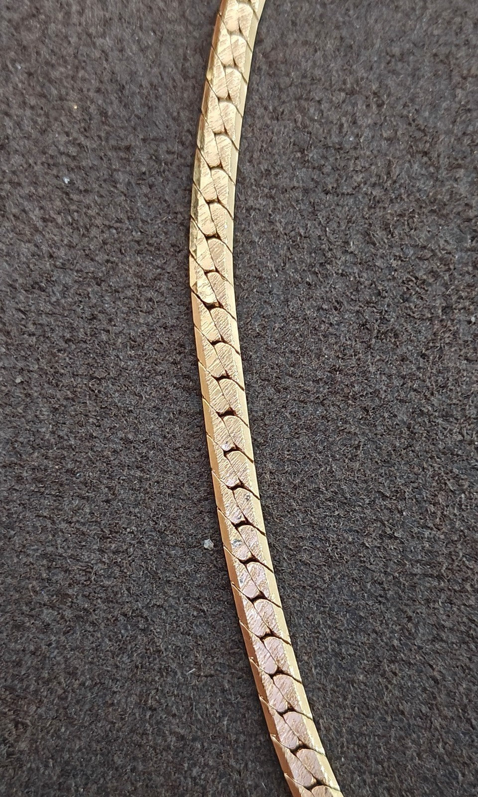 1970s/80s Signed Avon 15" Herringbone Necklace