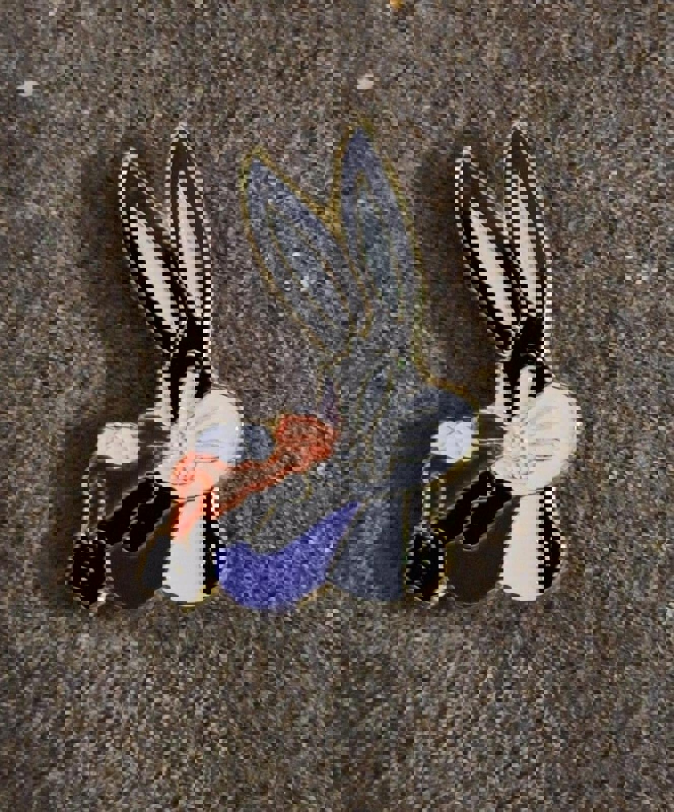 1980's Bugs Bunny Eating A Carrot Enamel Pin