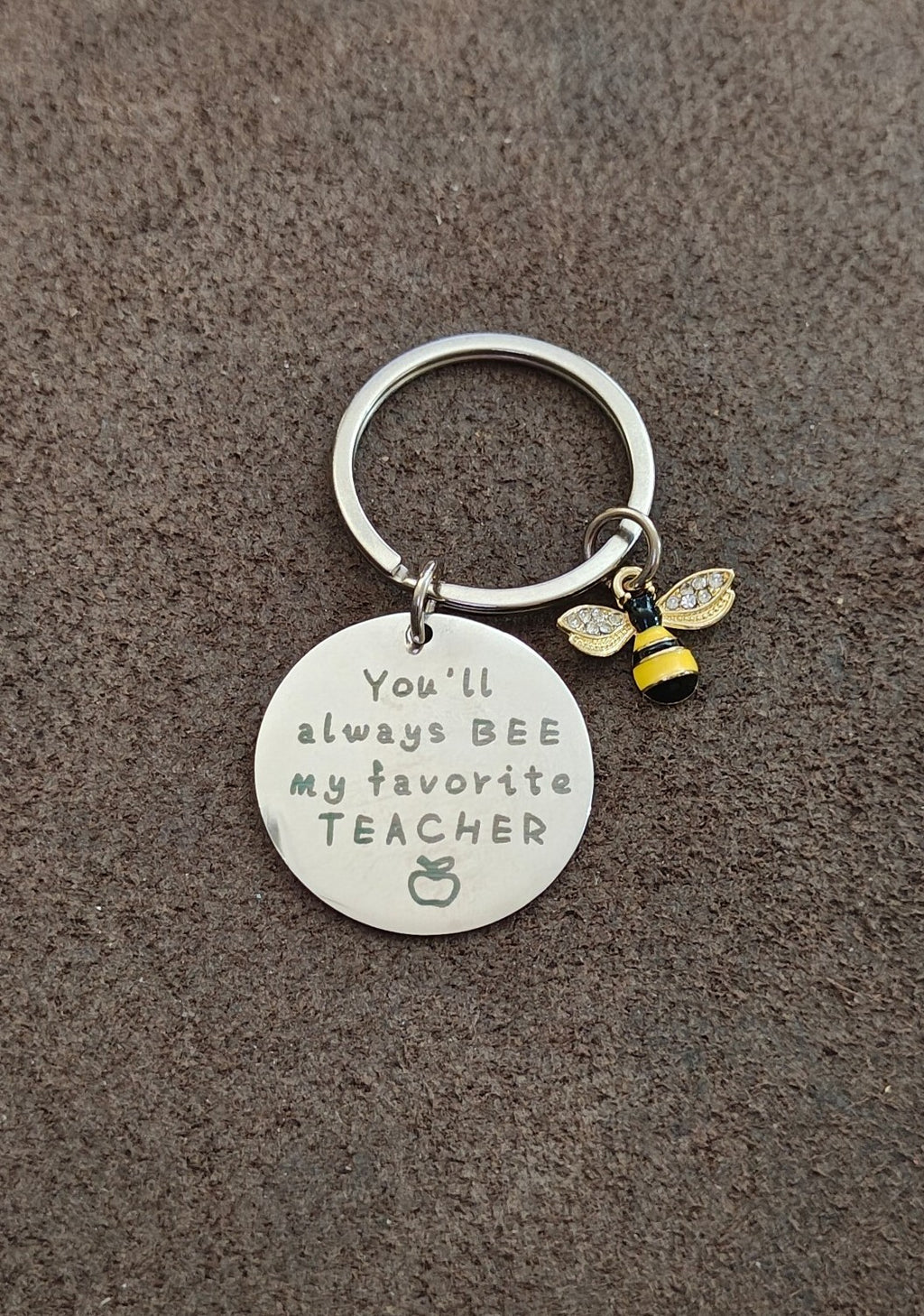 Stainless Steel Teacher Appreciation Keychain