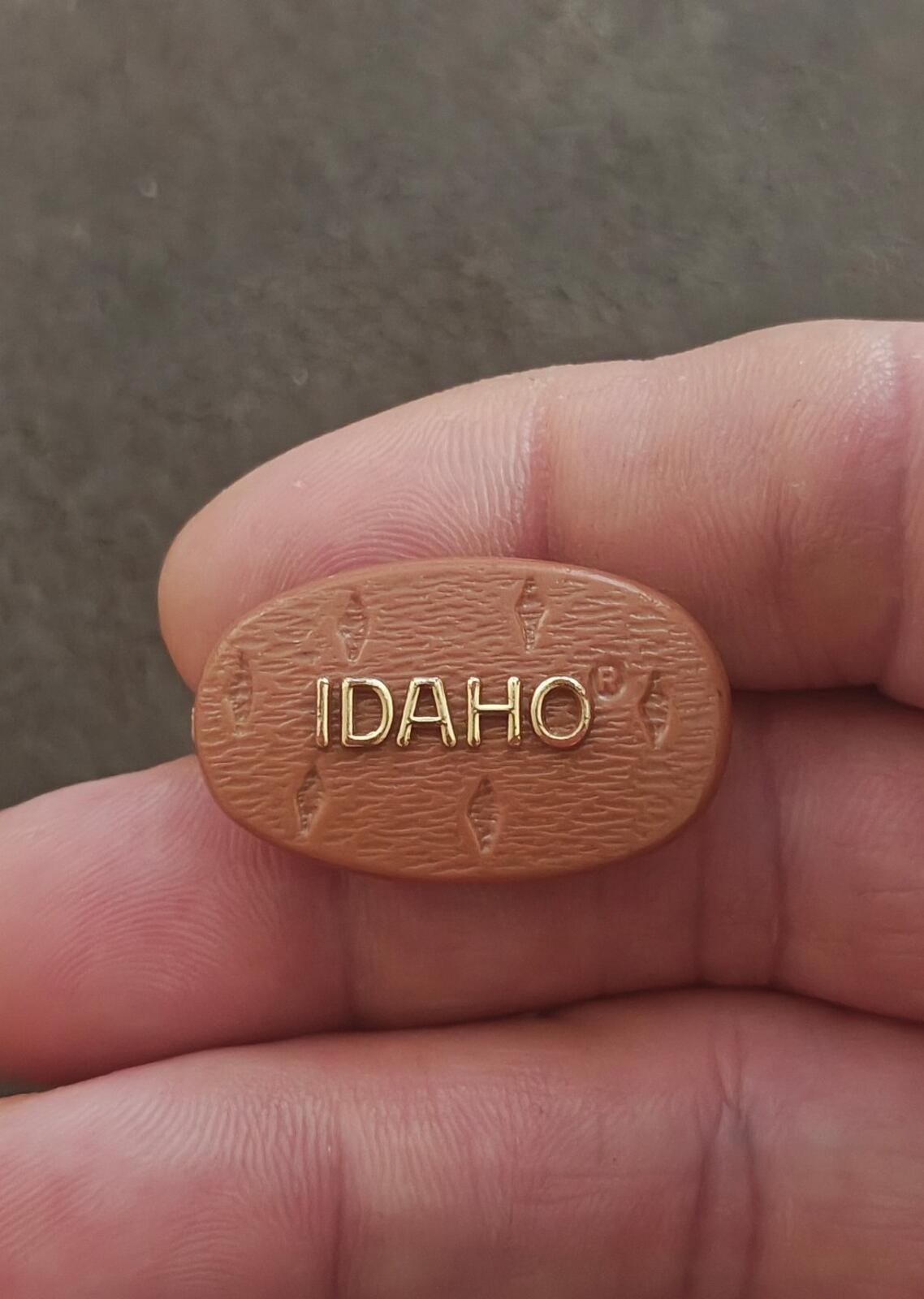 1980s Idaho State Potato Plastic Pin