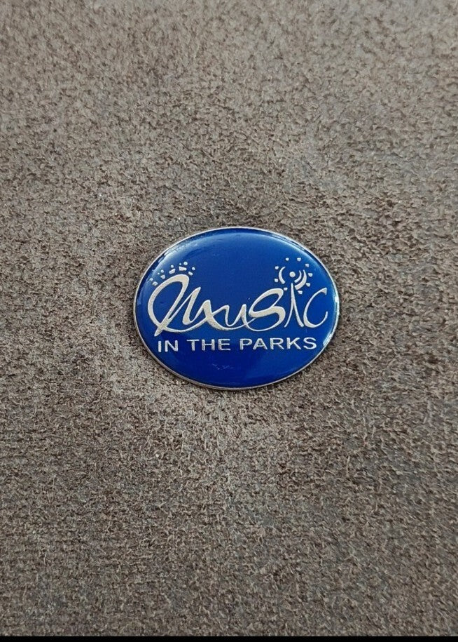Music in the Parks Festival Collectibe Silver Tone Enamel Pin