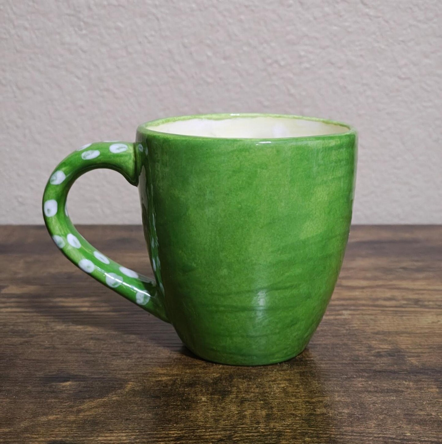 Large Green Lucky Ceramic Mug