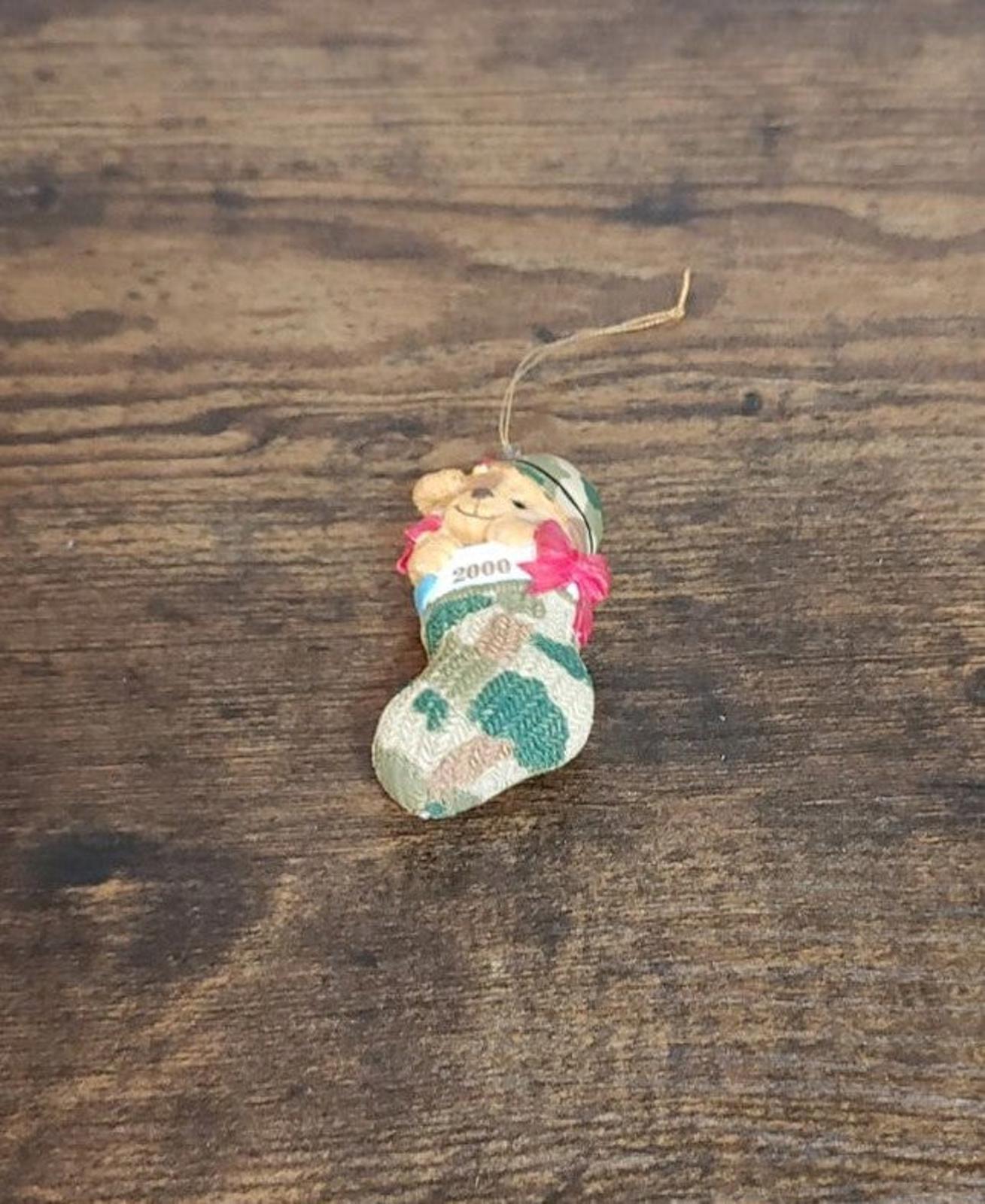 2000 American Greetings Operation Santa Army Bear Ornament