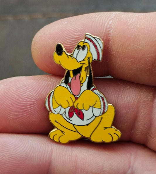 2001 Disney Cruise Line Pluto Gold Tone Enamel Pin