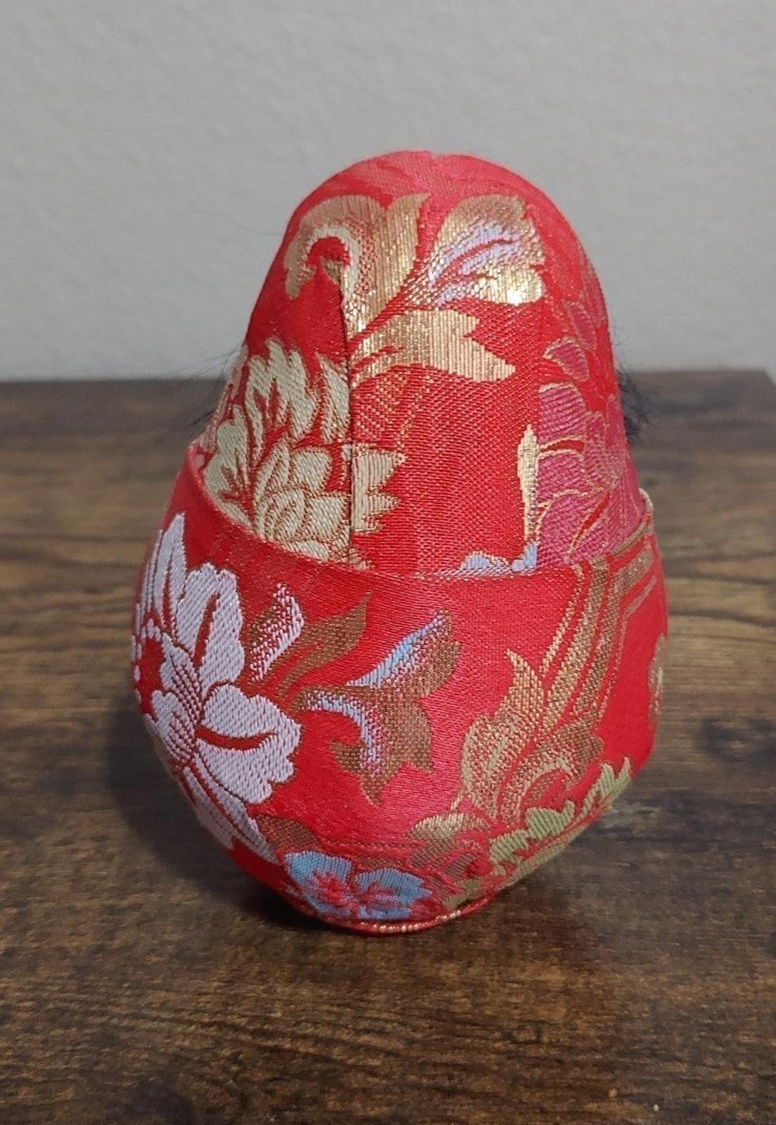 1980's Vintage Japanese Traditional Hime Daruma Doll
