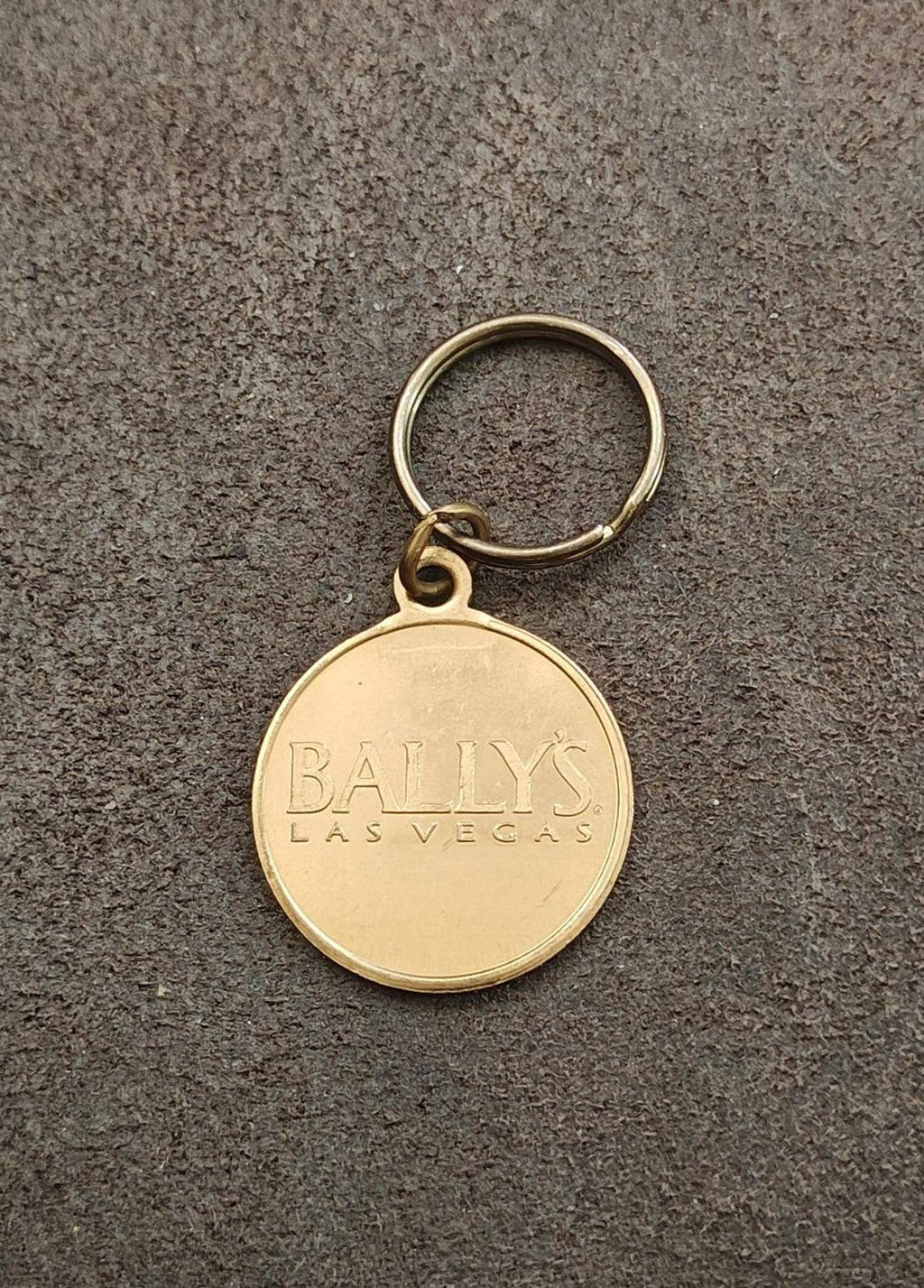 1990s Vintage Bally's Las Vegas hotel Brass Keychain