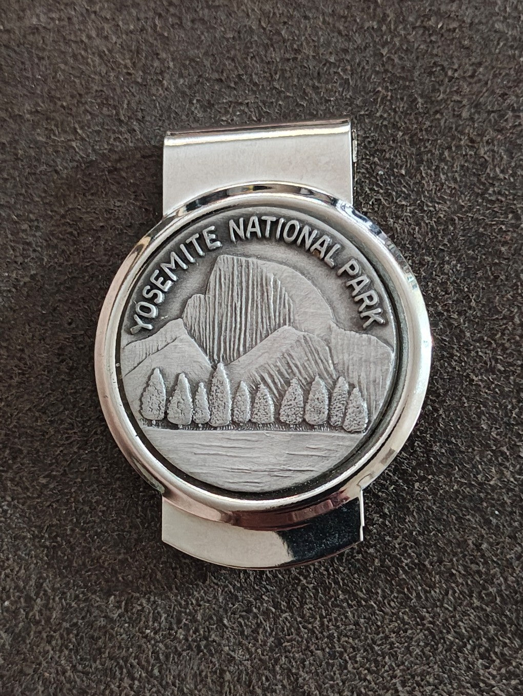 Yosemite National Park Souvenir Pewter & Silver Tone Money Clip