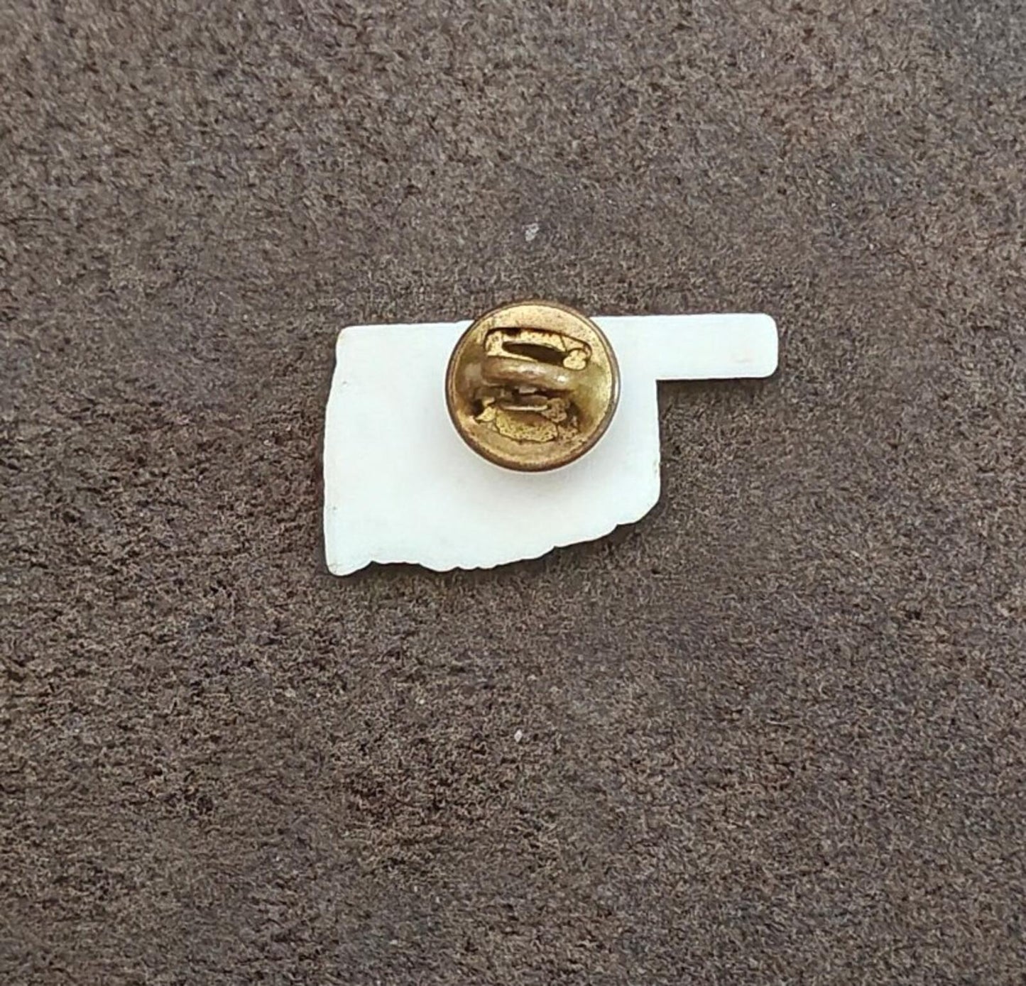 1980s Oklahoma State Map Plastic Pin
