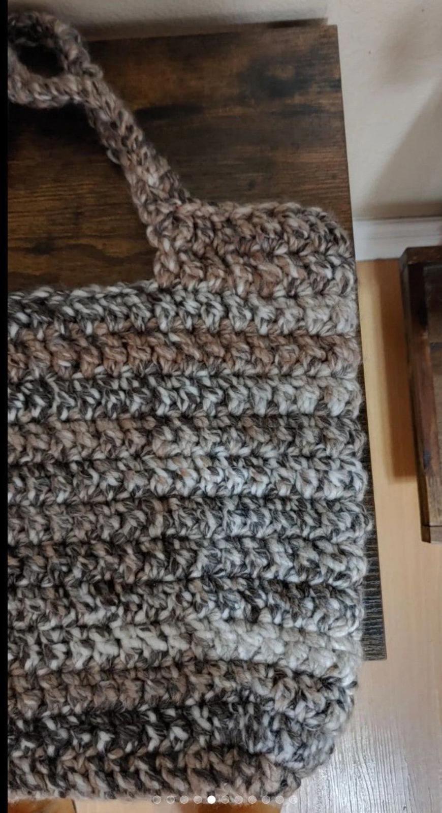 Beautiful Hand Knit Market Large Purse/Shoulder Bag/Tote bag