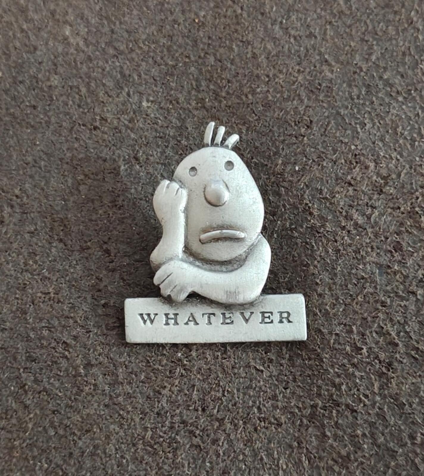 1990s Whatever Pewter Pin Designed By J. Benton For J.J. Jewerly