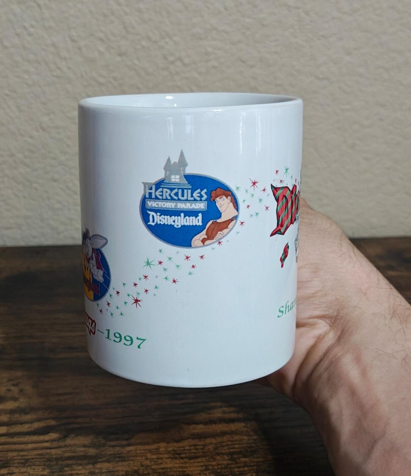 1997 Disneyland "Share The Magic" 11 oz White Ceramic Mug