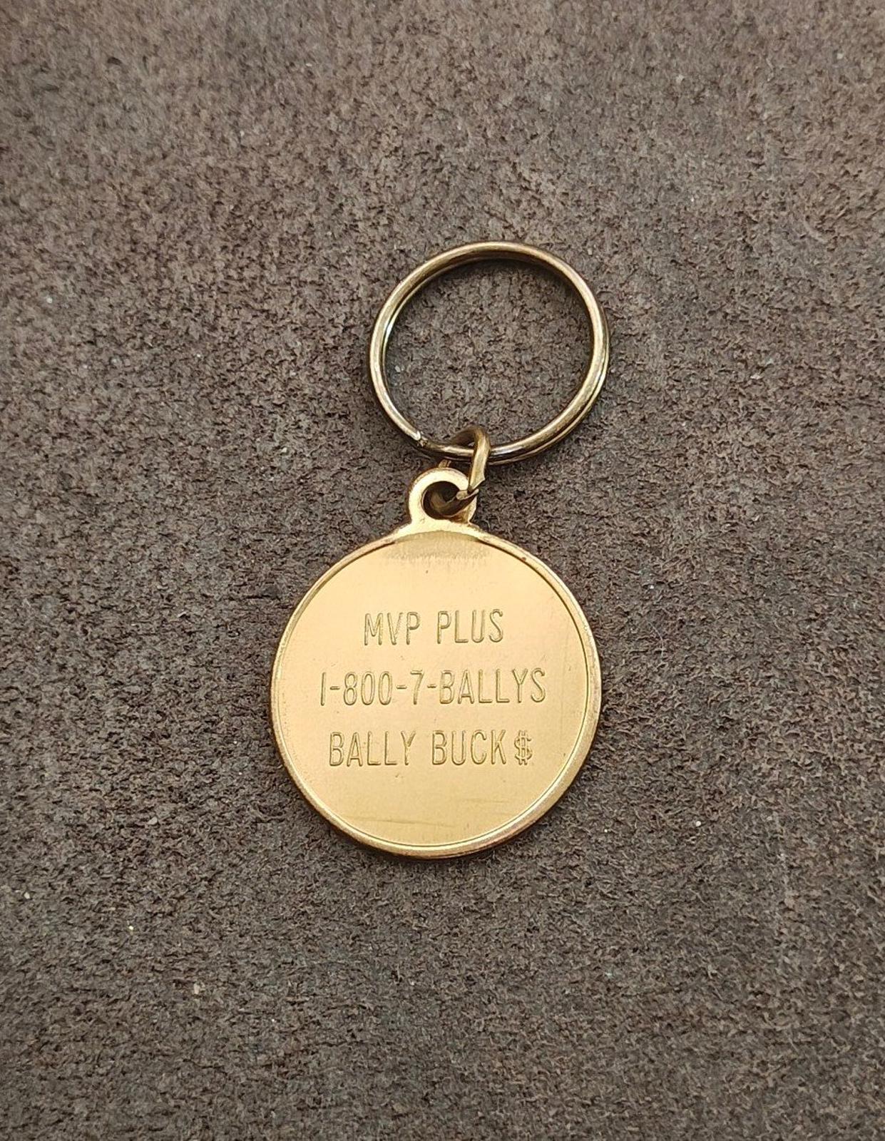 1990s Vintage Bally's Las Vegas hotel Brass Keychain