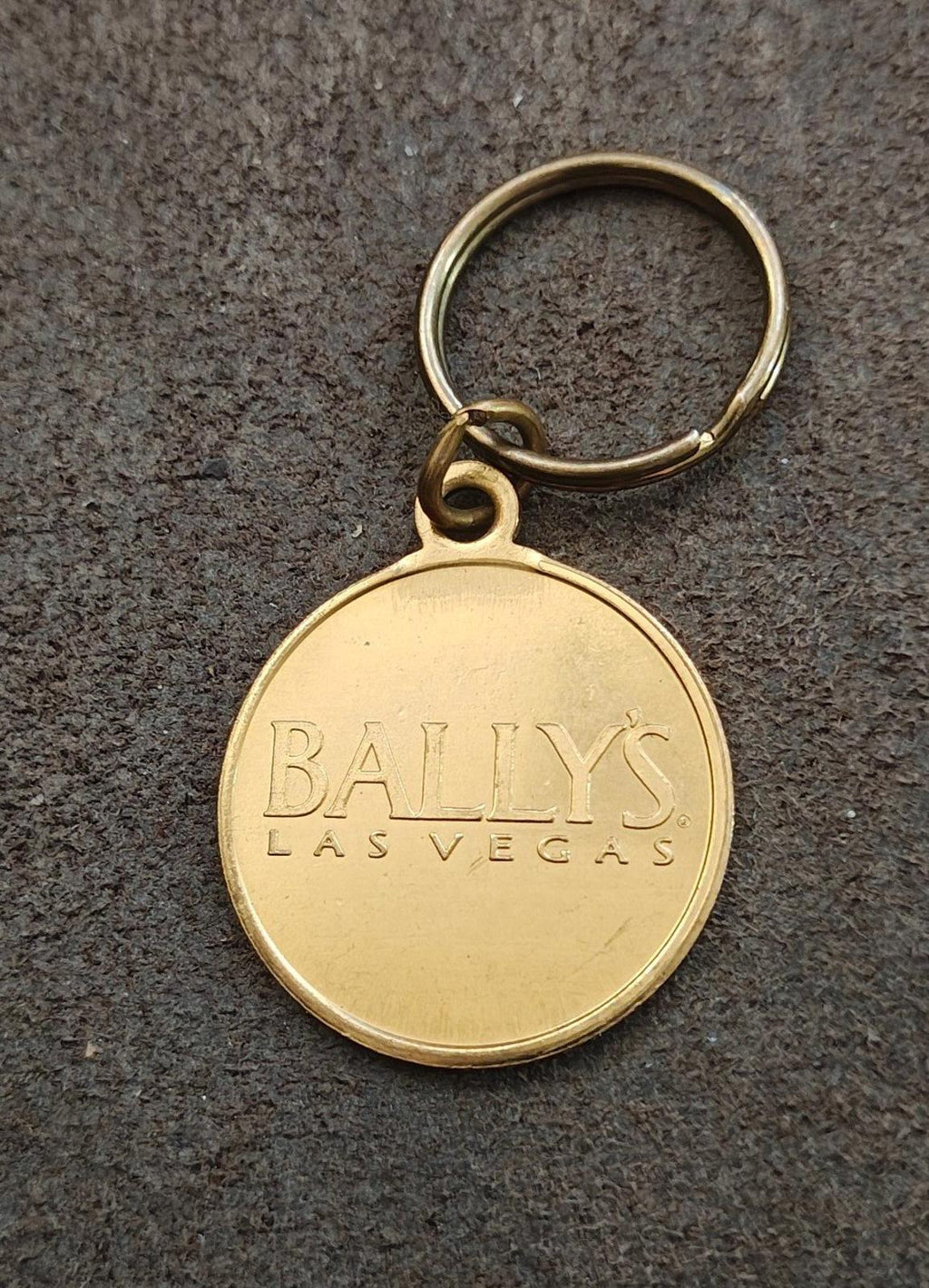 1990s Vintage Bally's Las Vegas hotel Brass Keychain