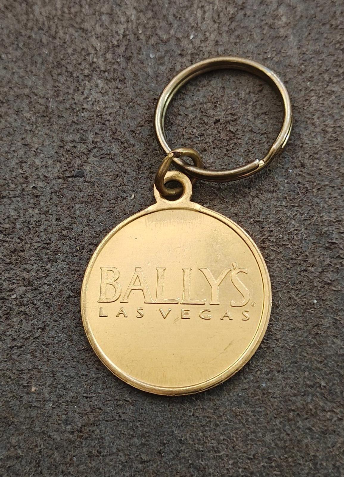 1990s Vintage Bally's Las Vegas hotel Brass Keychain